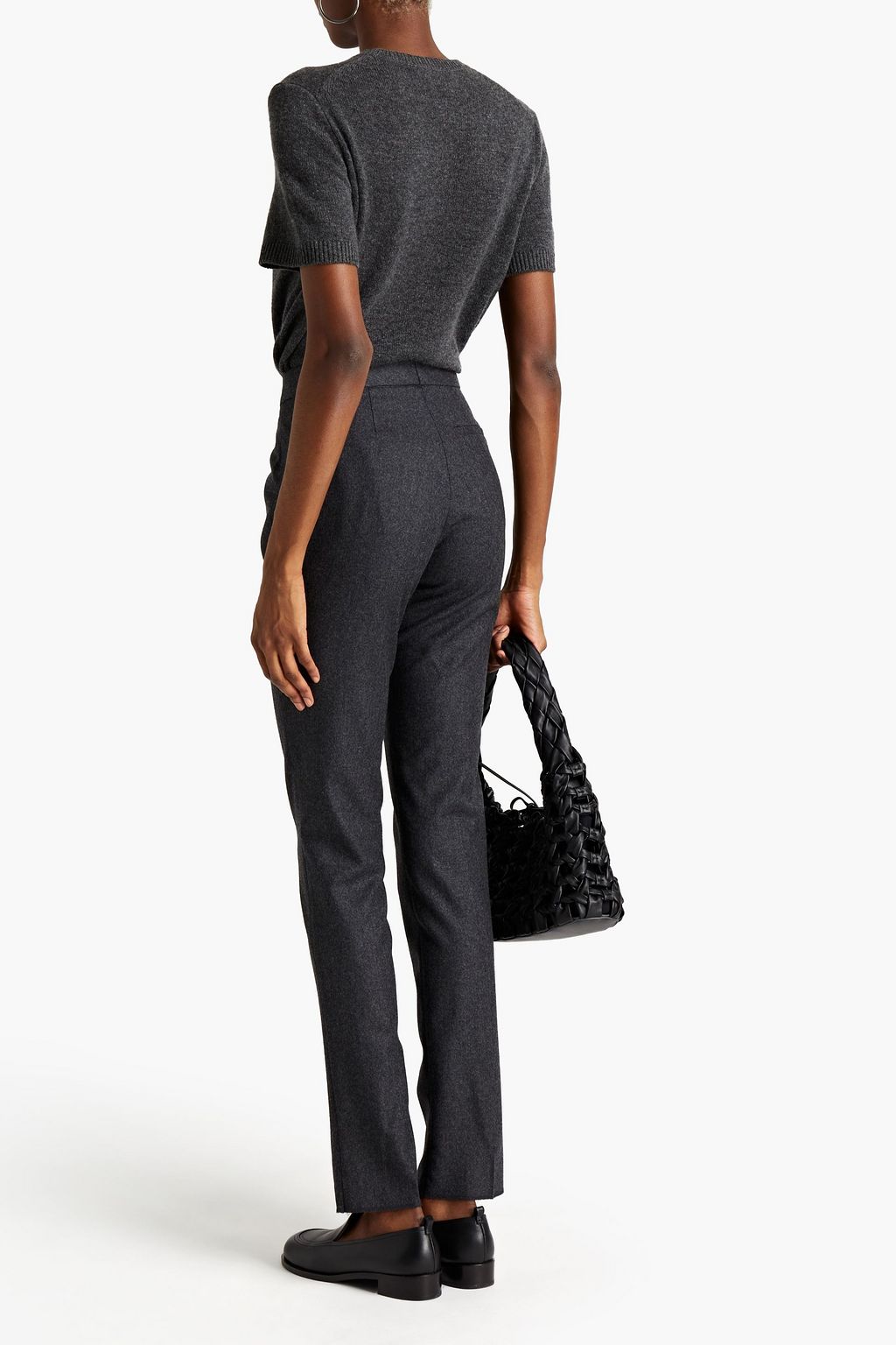 OFFICINE GÉNÉRALE Zoe wool-flannel slim-leg pants