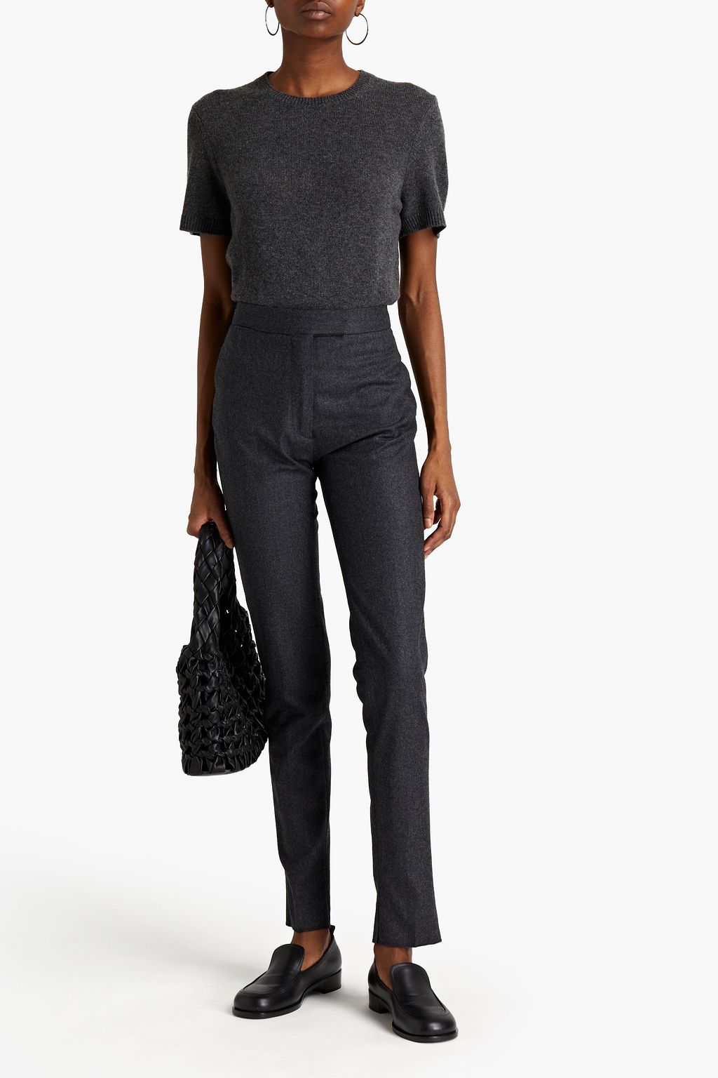 OFFICINE GÉNÉRALE Zoe wool-flannel slim-leg pants