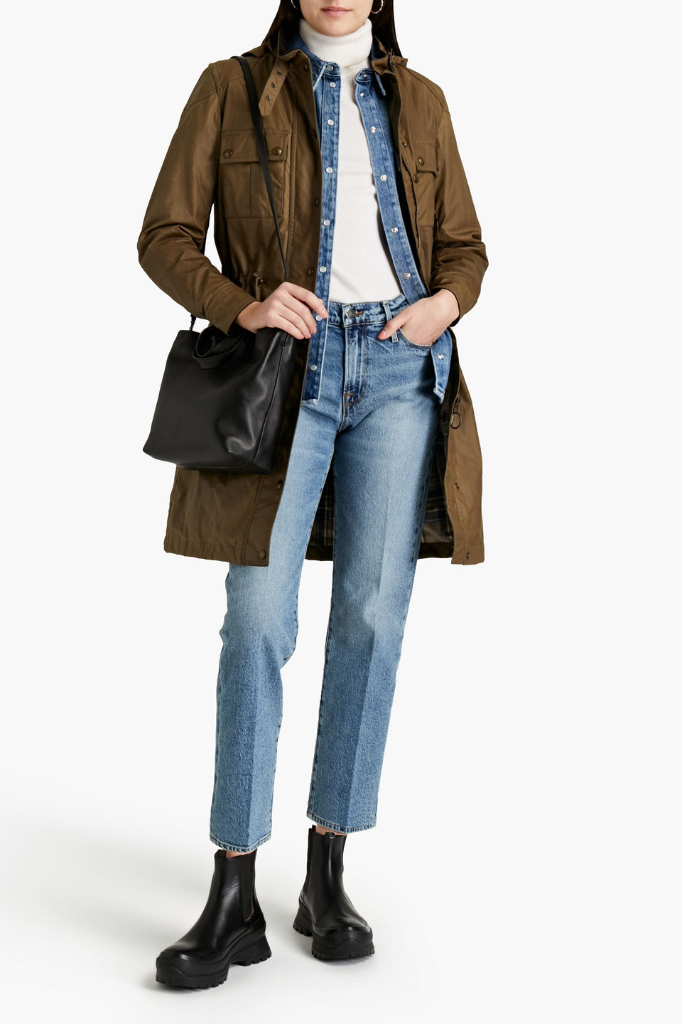 BELSTAFF COTTLE COATED-COTTON HOODED PARKA