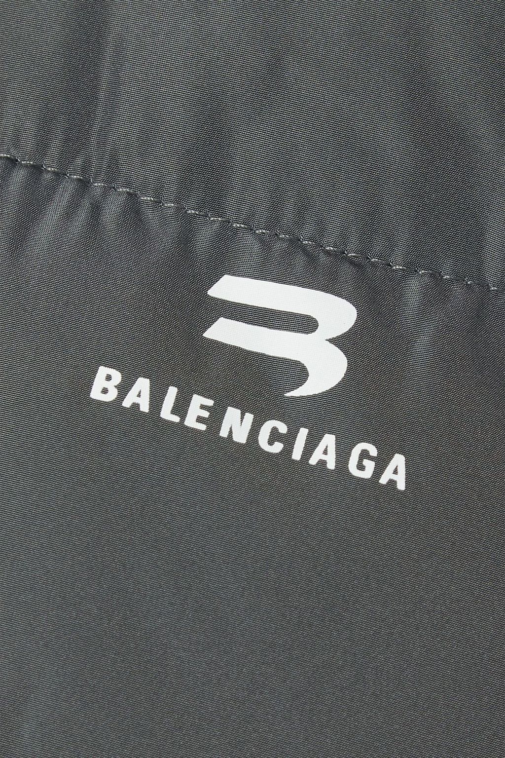 BALENCIAGA C-shape oversized hooded quilted shell jacket