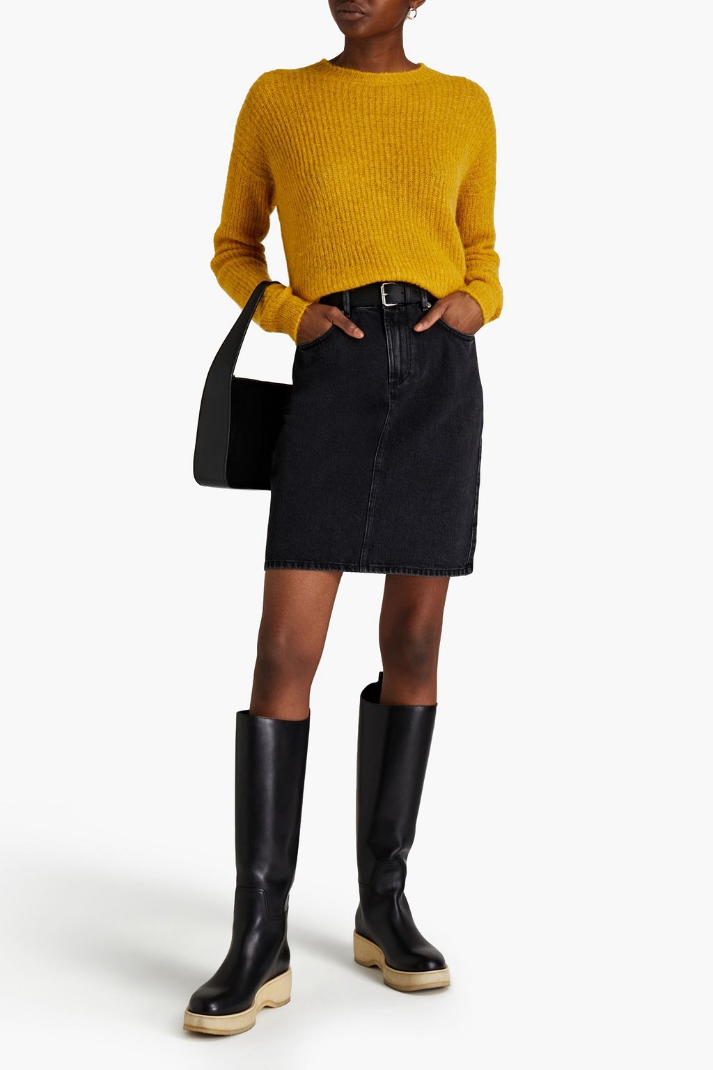 OFFICINE GÉNÉRALE Agathe brushed ribbed-knit sweater