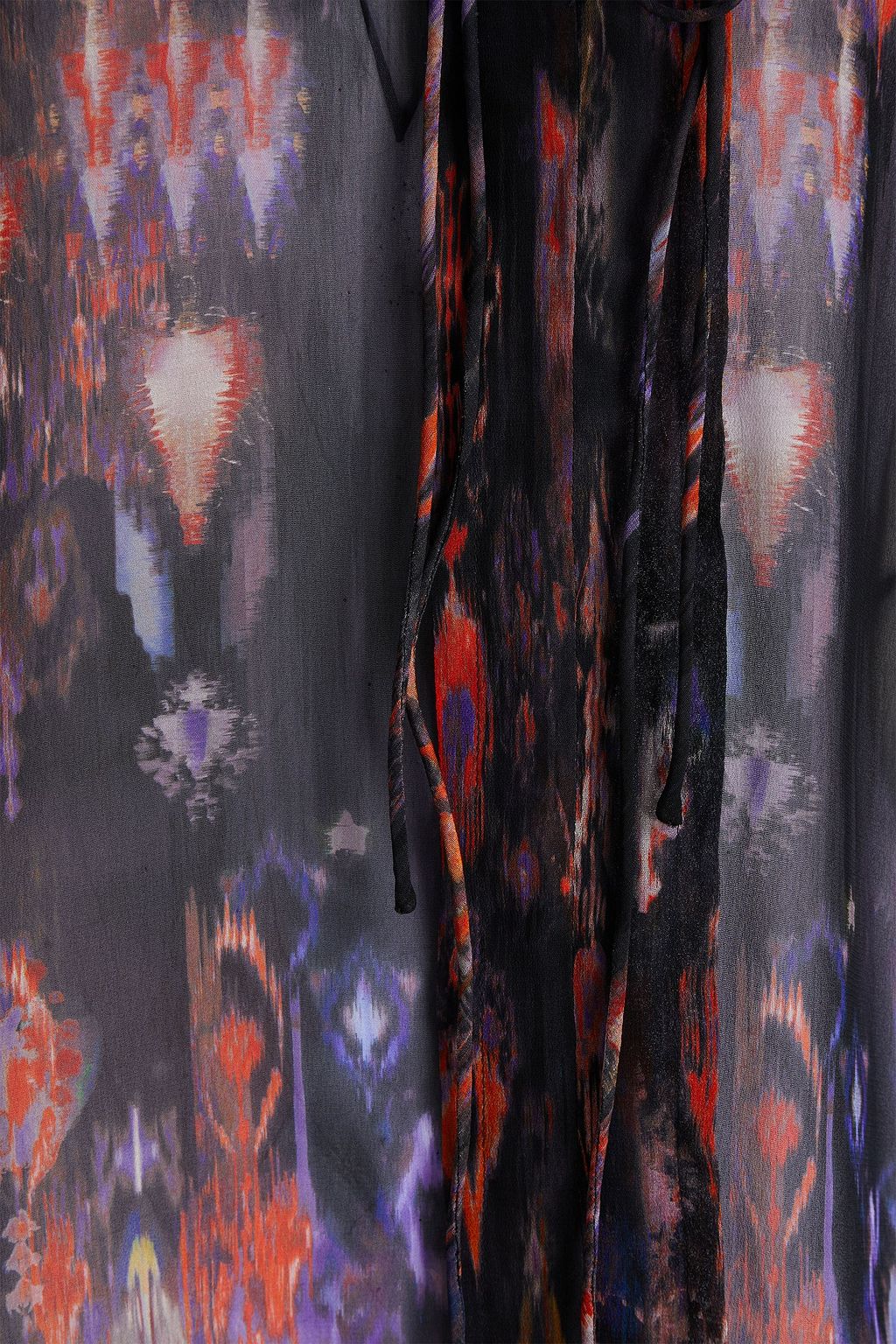 IRO Lade printed chiffon blouse
