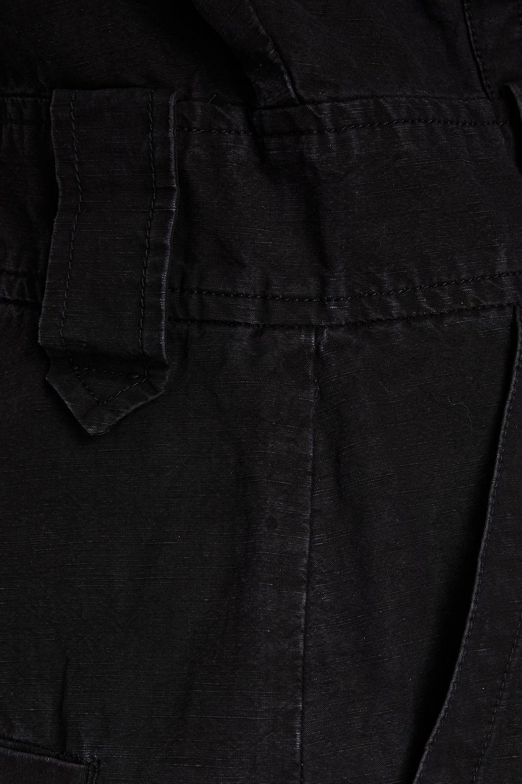 IRO Naoki cropped pleated cotton and linen-blend jumpsuit