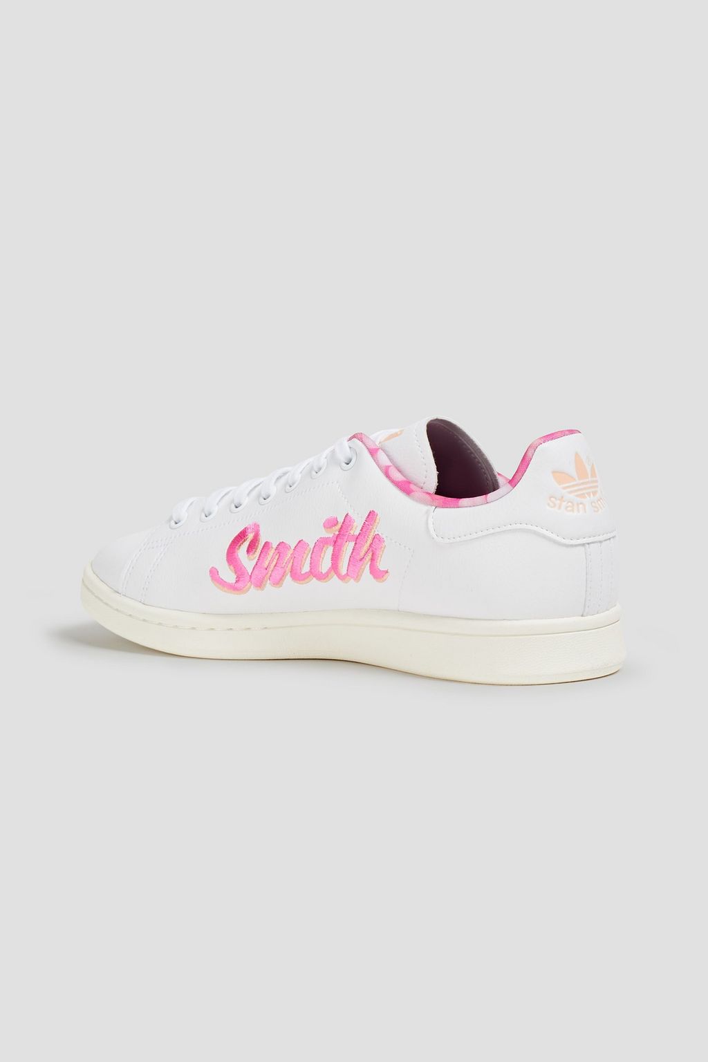 ADIDAS ORIGINALS Stan Smith embroidered leather sneakers