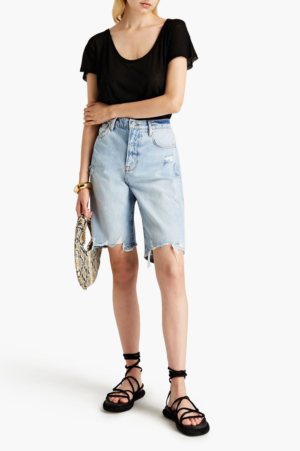 IRO Tarah slub cotton and cashmere-blend tank