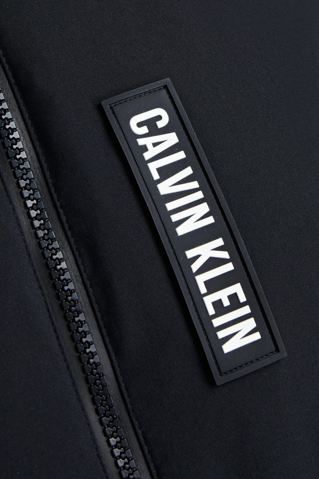 CALVIN KLEIN PERFORMANCE Logo-appliquéd stretch-jersey hooded down jacket