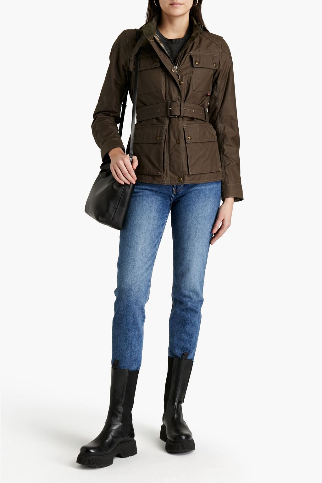 BELSTAFF Trialmaster belted coated-cotton jacket