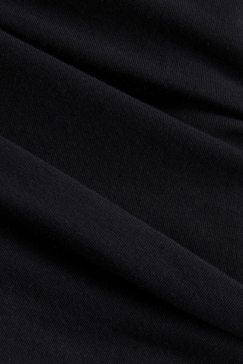 IRO Billin one-shoulder ruched stretch-cotton jersey top