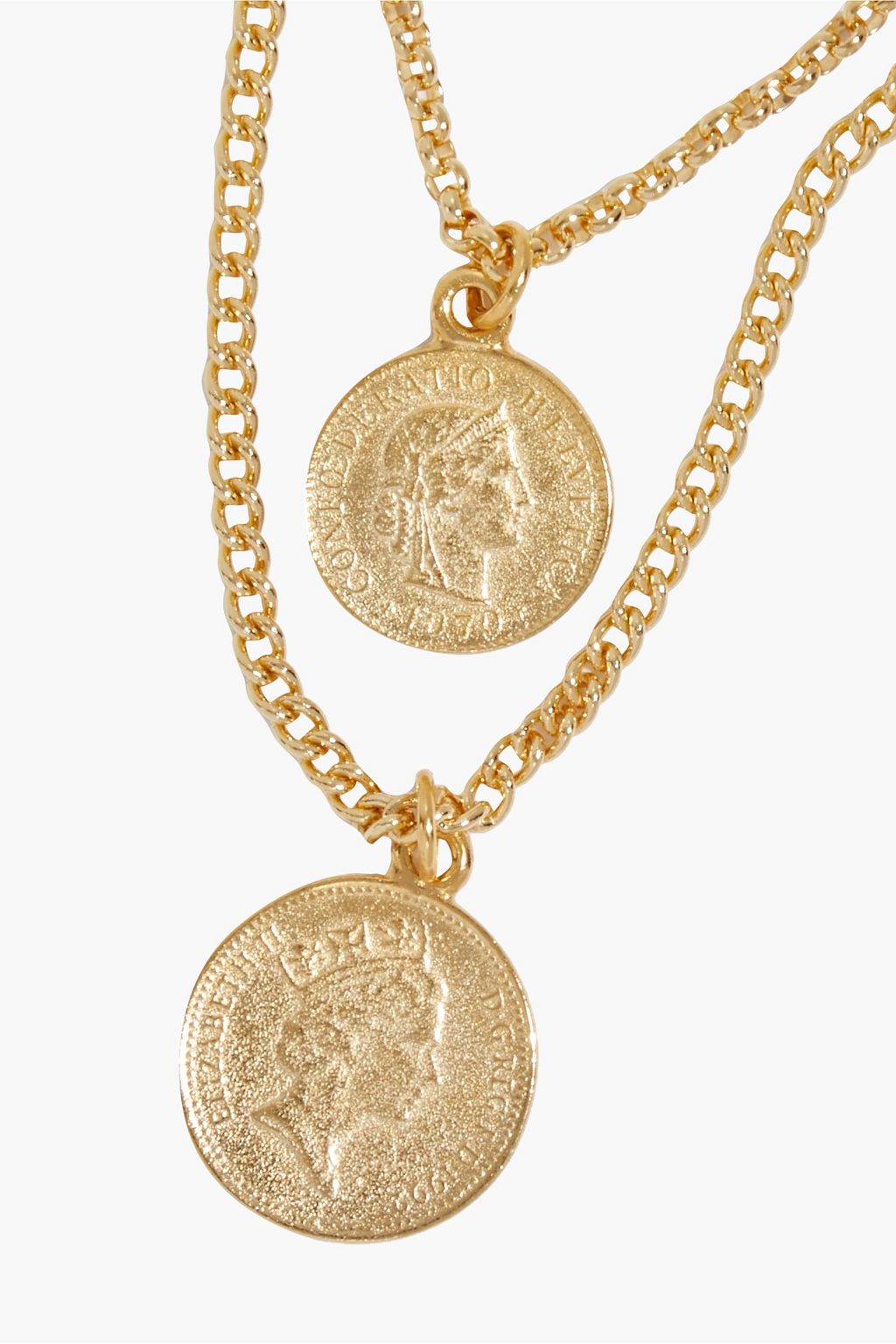 BEN-AMUN 24-karat gold-plated necklace