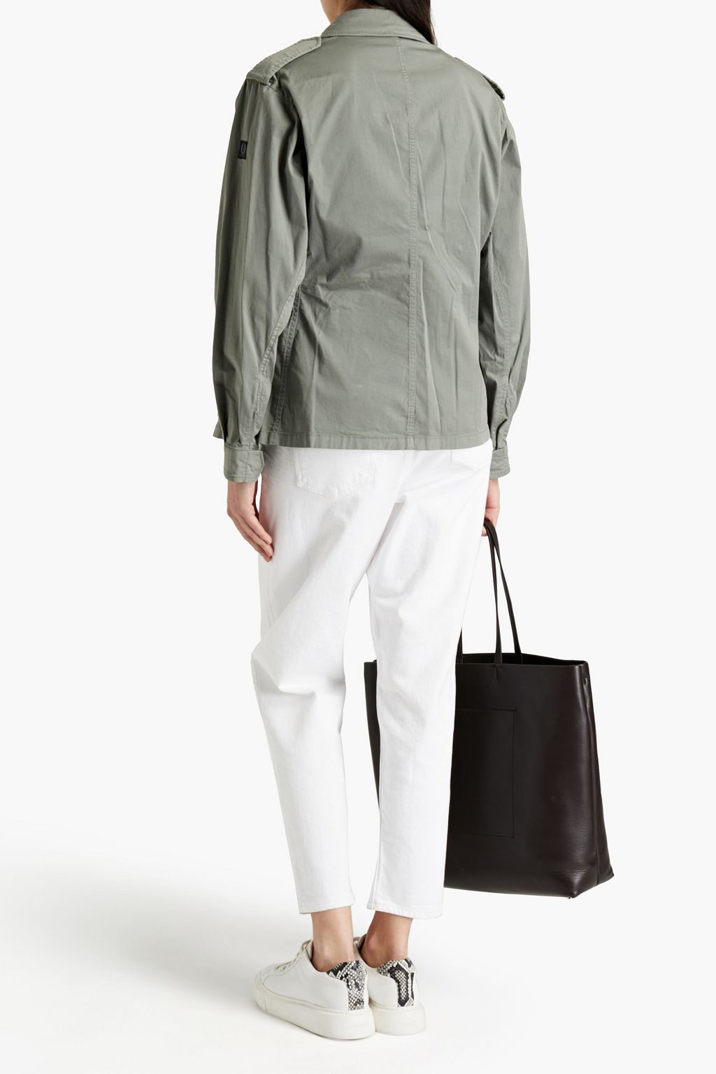 BELSTAFF Anchorfield gathered cotton-blend jacket