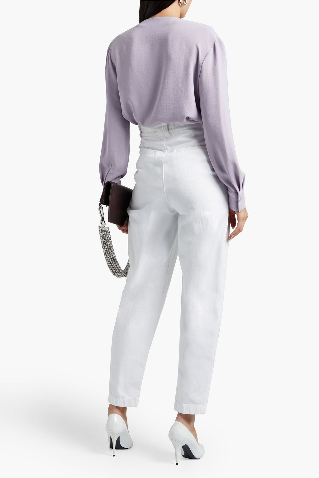IRO Licious pleated crepe top