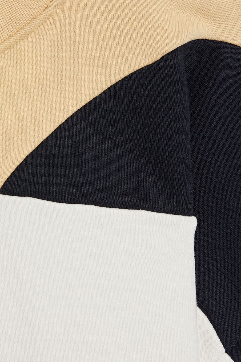 IRO Story Oversized-Sweatshirt aus Baumwollfrottee in Colour-Block-Optik