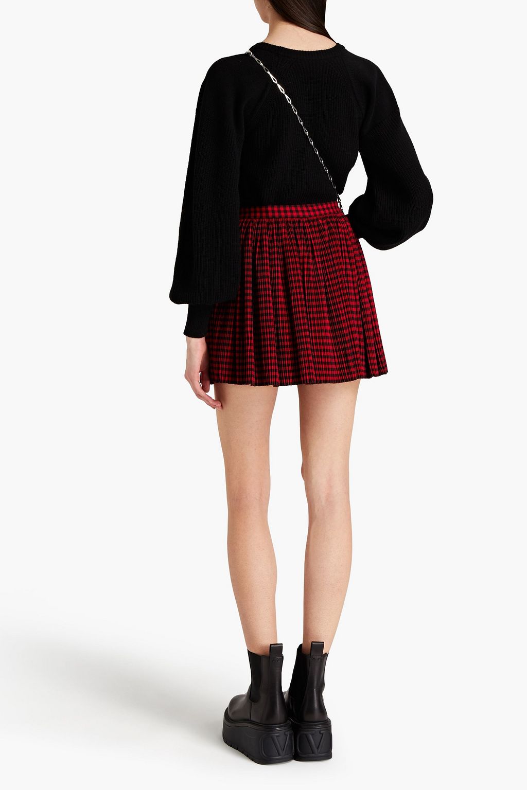 REDVALENTINO Ribbed-knit sweater