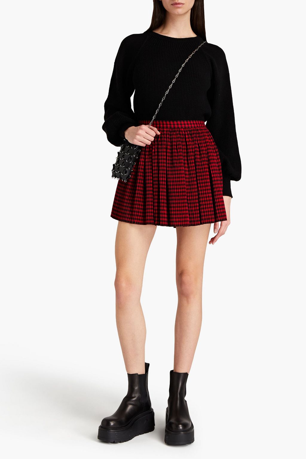 REDVALENTINO Ribbed-knit sweater