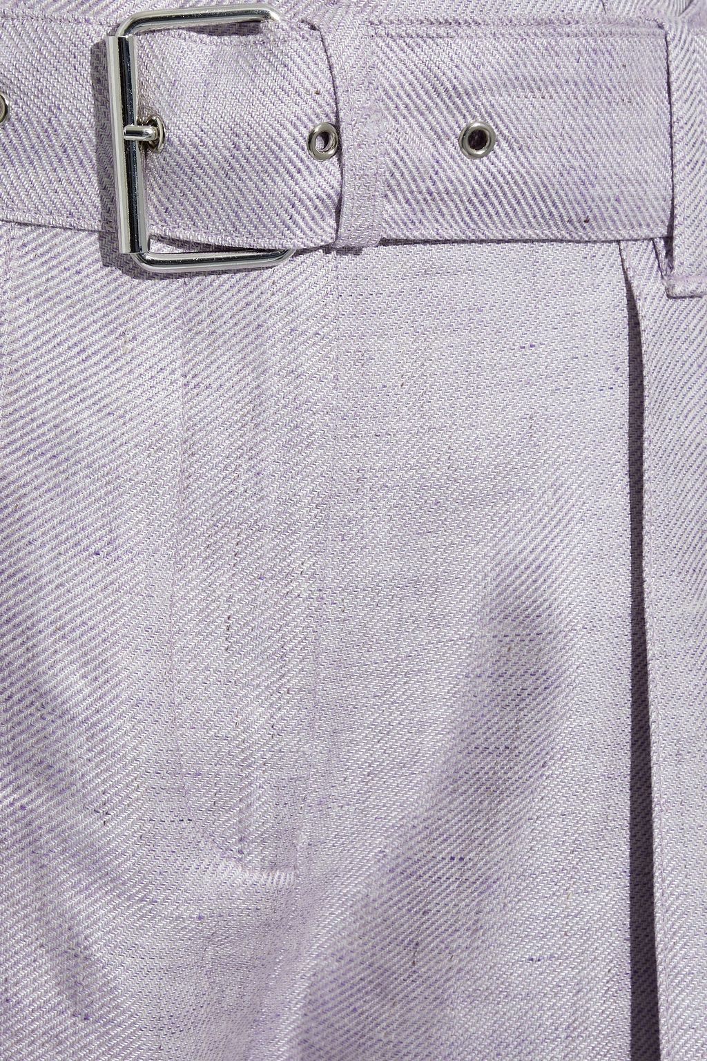 IRO Najava pleated linen-blend twill tapered pants
