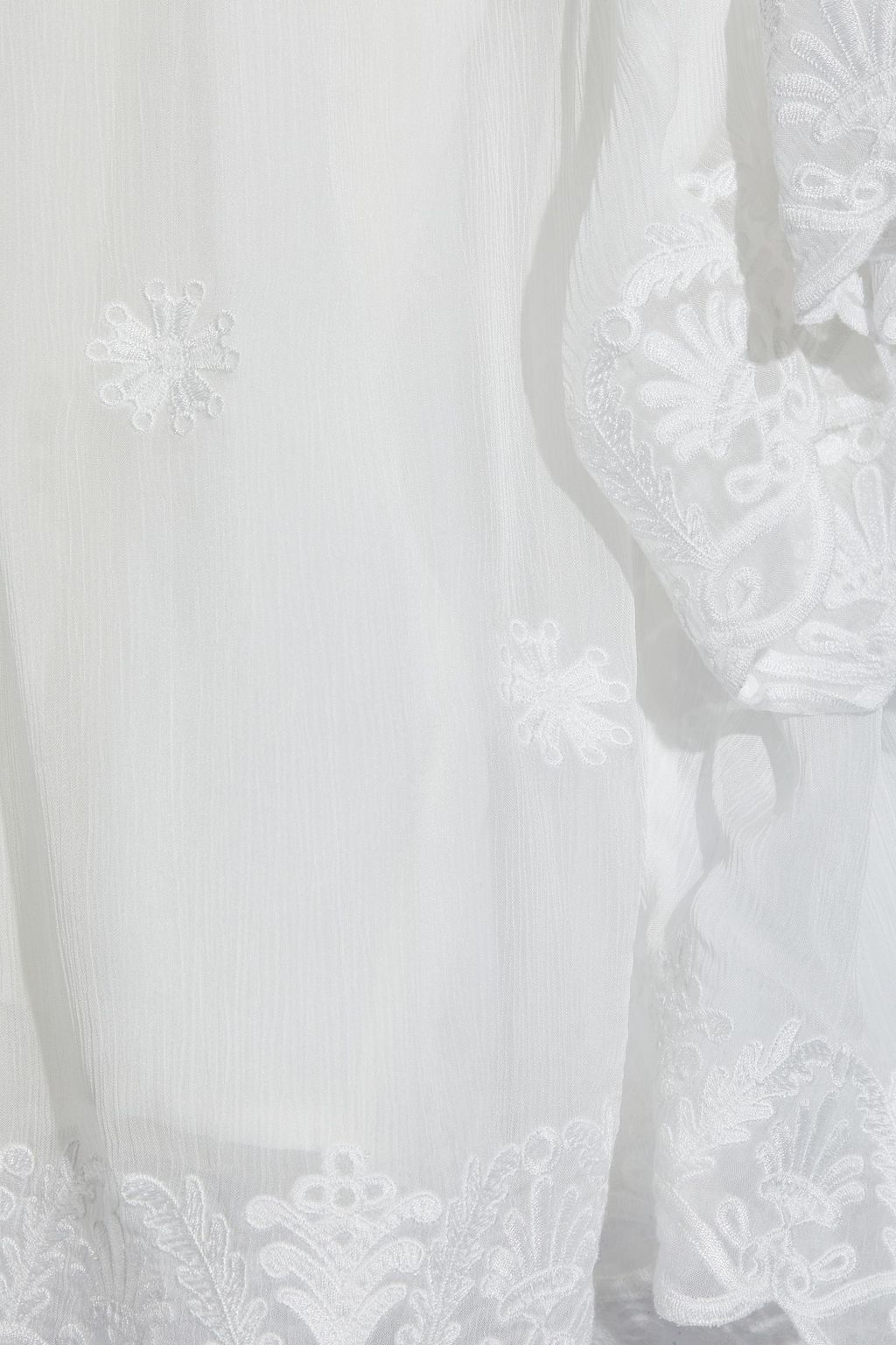 IRO Hono embroidered gauze top