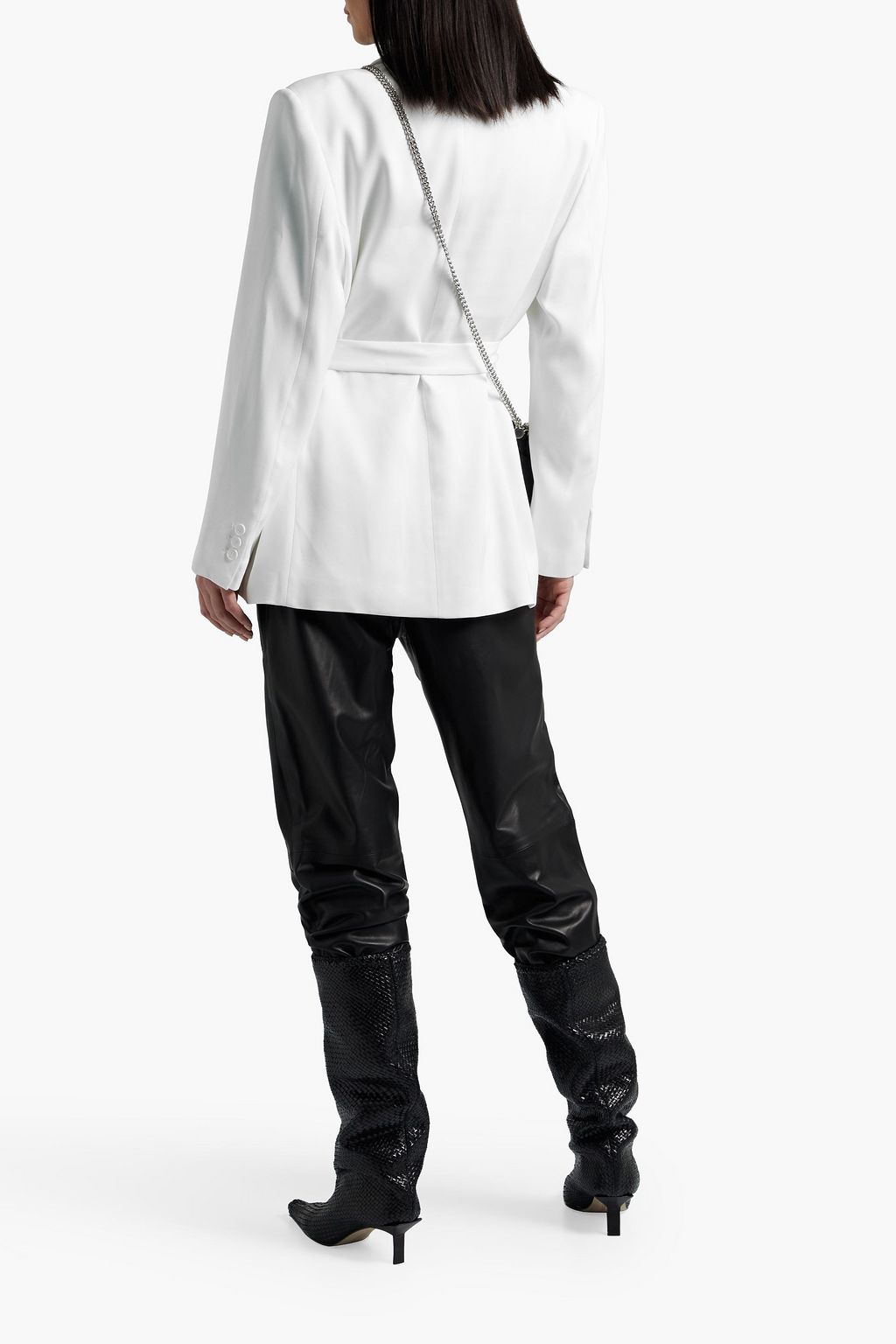 IRO Jekke double-breasted belted crepe blazer