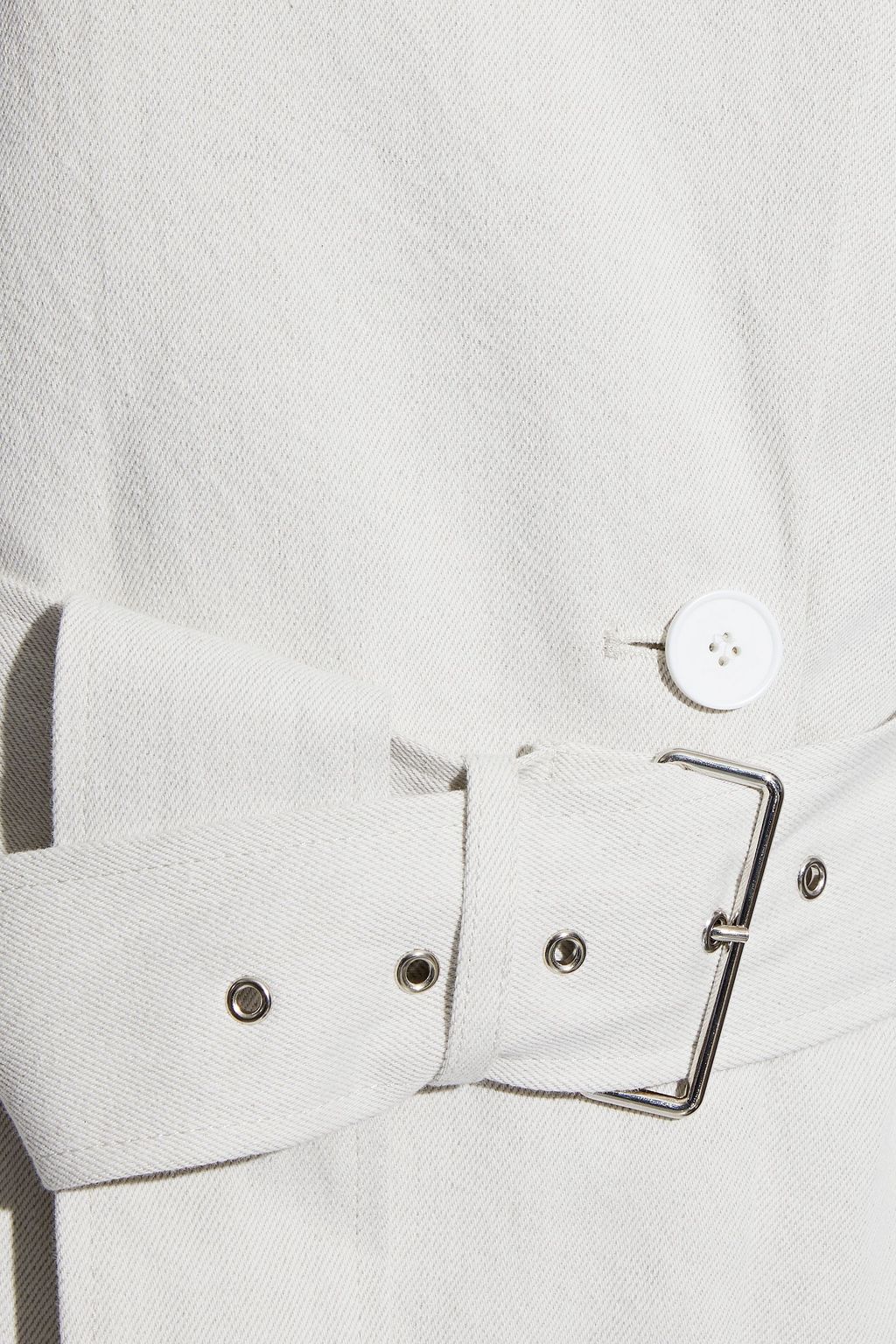 IRO Polka belted cotton and linen-blend twill jacket
