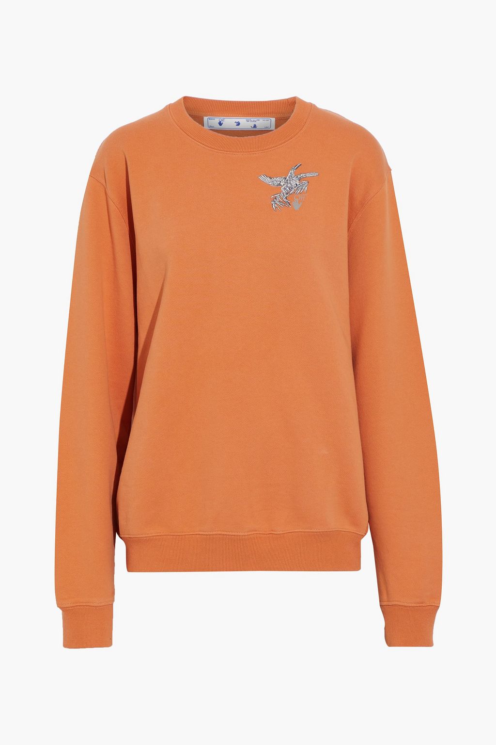 orange designer sweatshirt