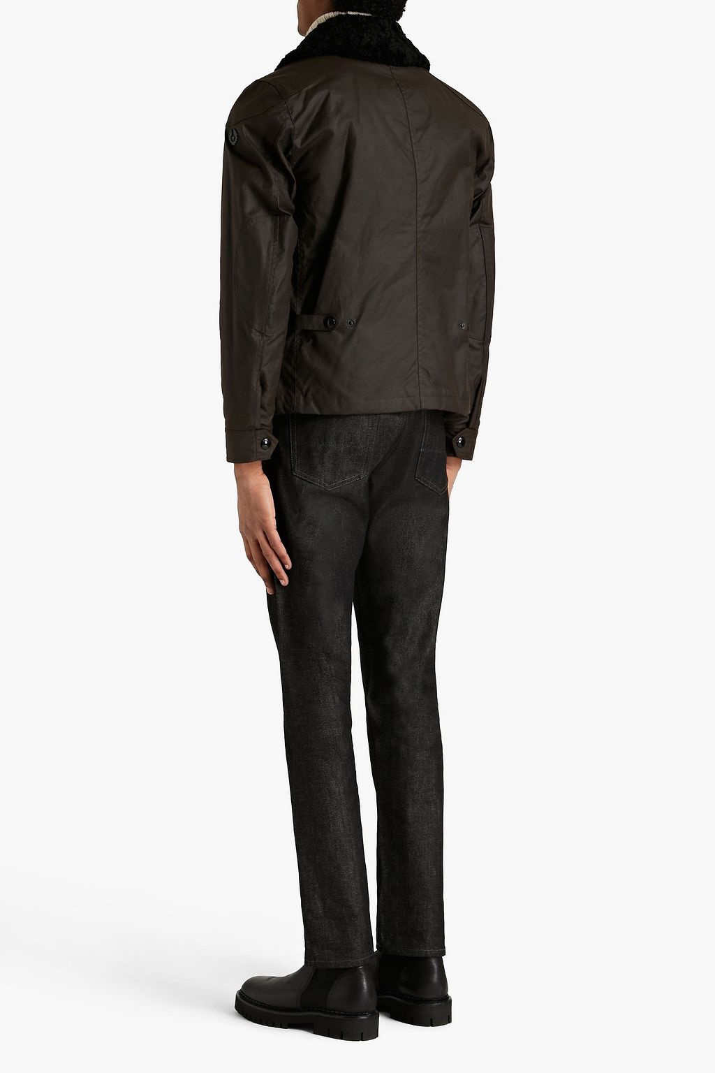 BELSTAFF Patrol shearling-trimmed waxed-cotton jacket