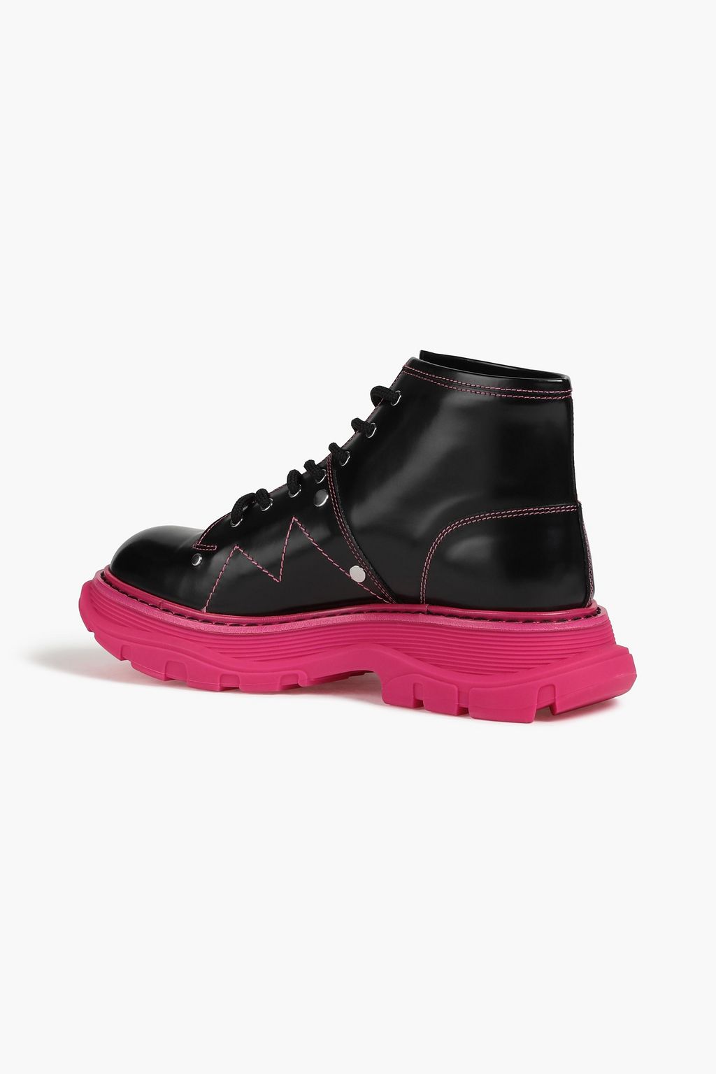 MCQUEEN Leather combat boots