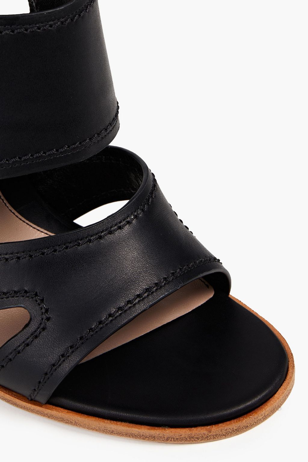 MCQUEEN Cutout leather sandals