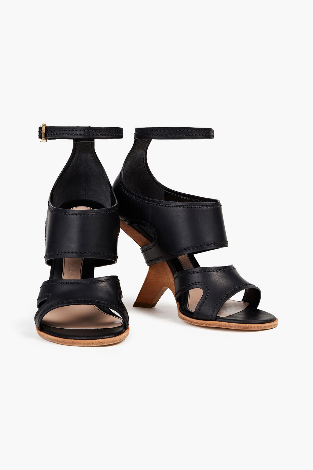 MCQUEEN Cutout leather sandals