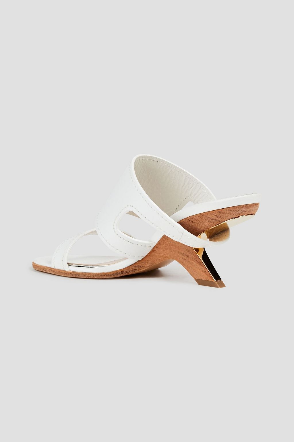 MCQUEEN Cutout leather mules