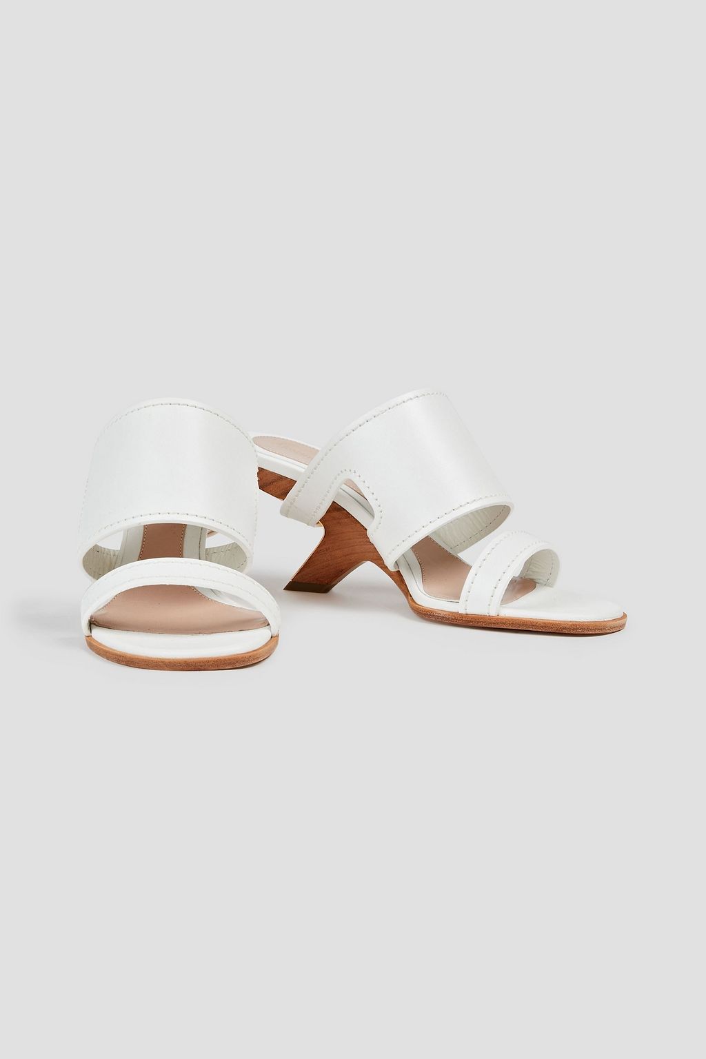 MCQUEEN Cutout leather mules