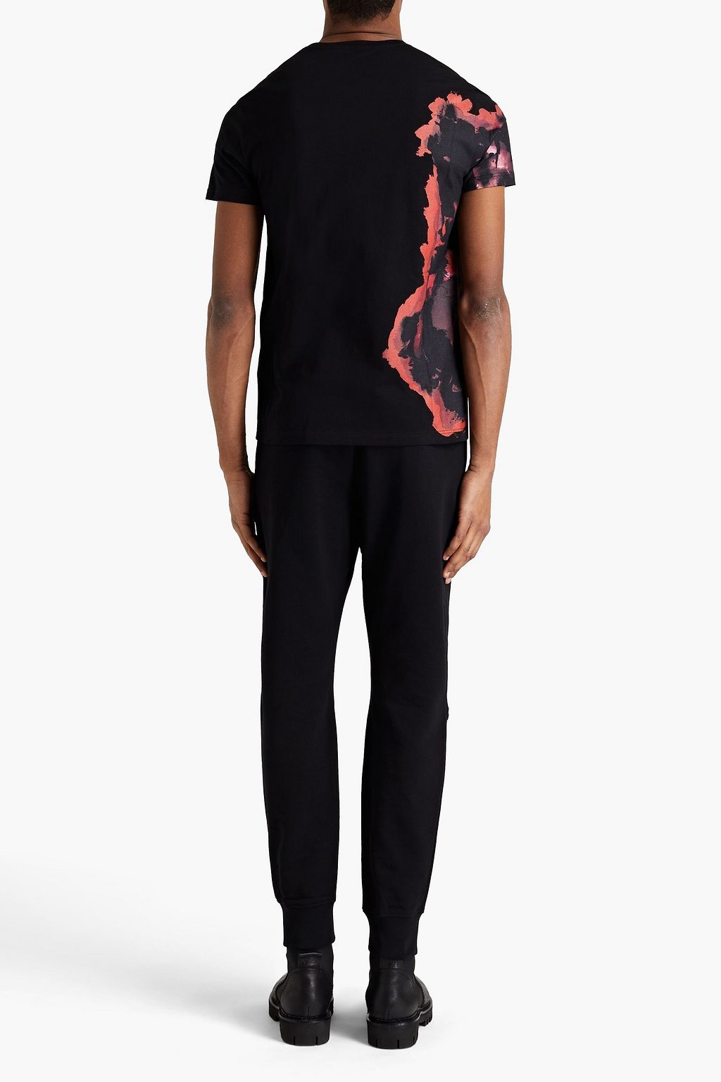 MCQUEEN Printed cotton-jersey T-shirt