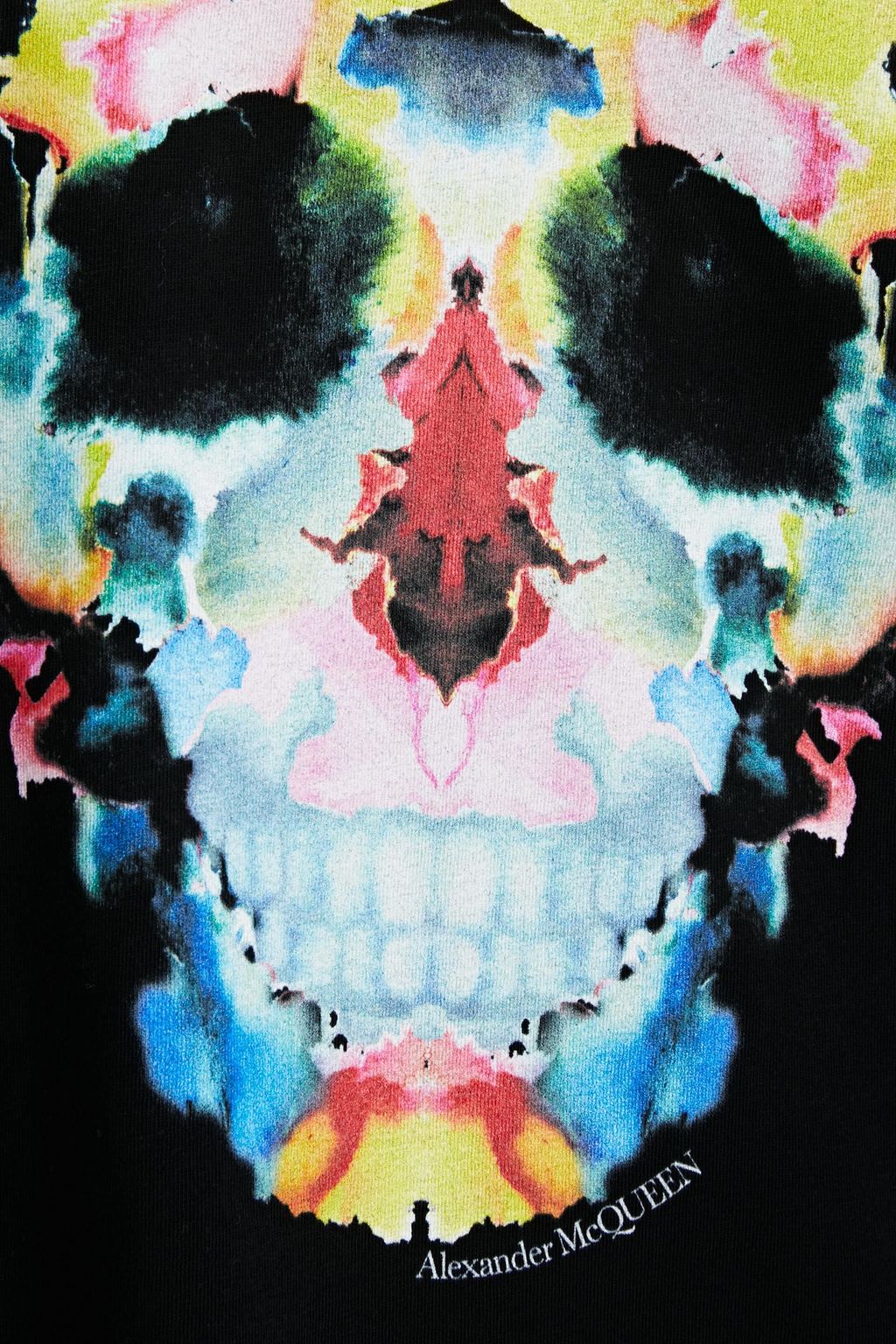 MCQUEEN Printed cotton-jersey T-shirt