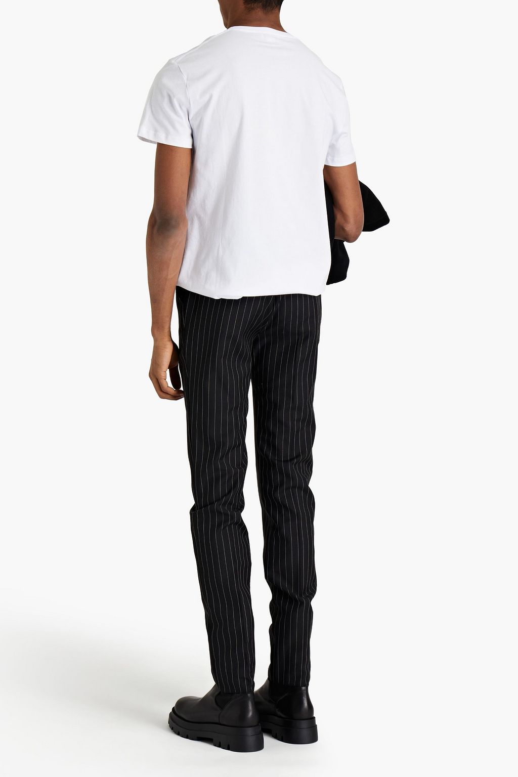 MCQUEEN Embroidered cotton-jersey T-shirt