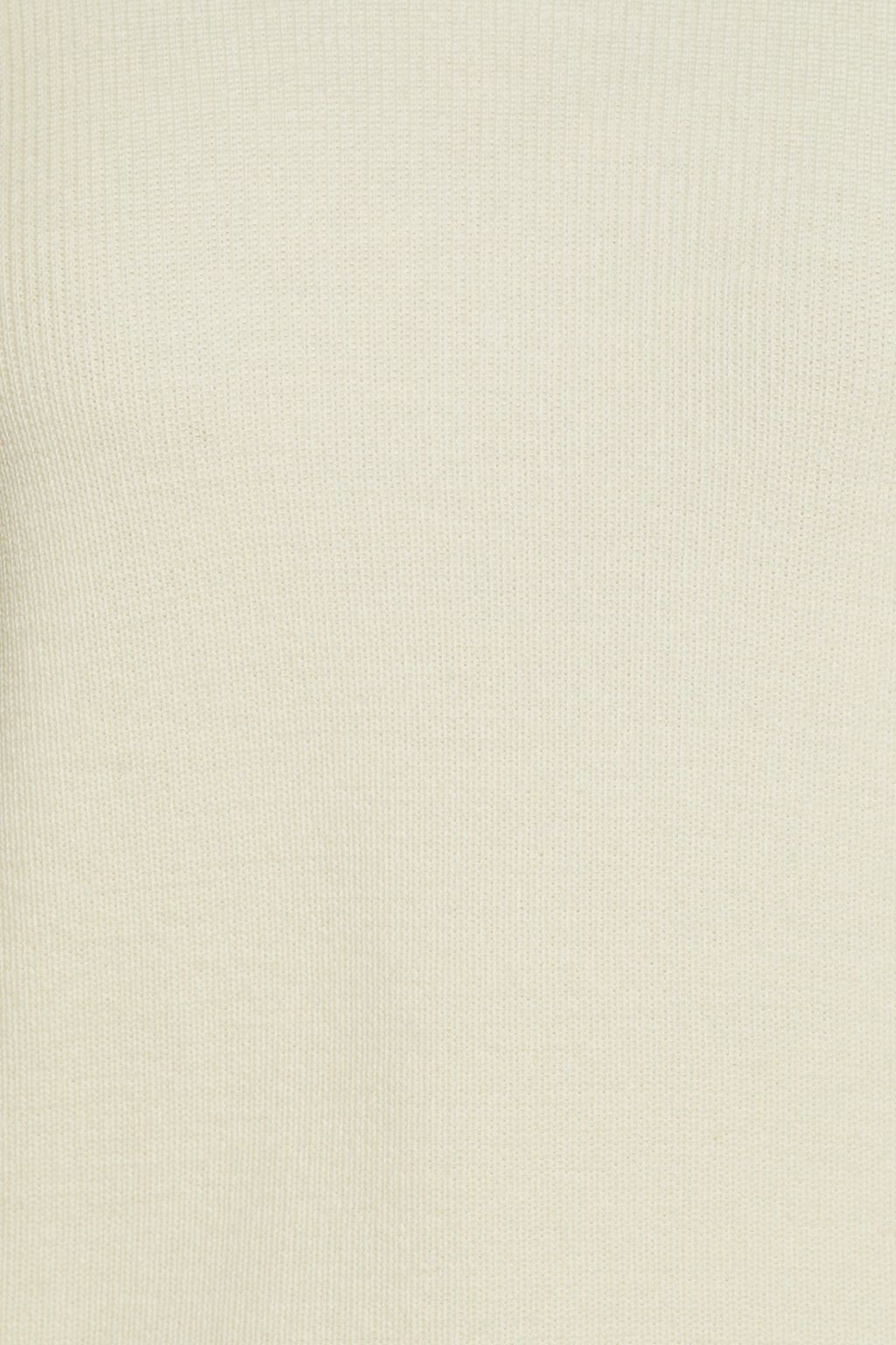 REDVALENTINO Ruffled ribbed wool sweater