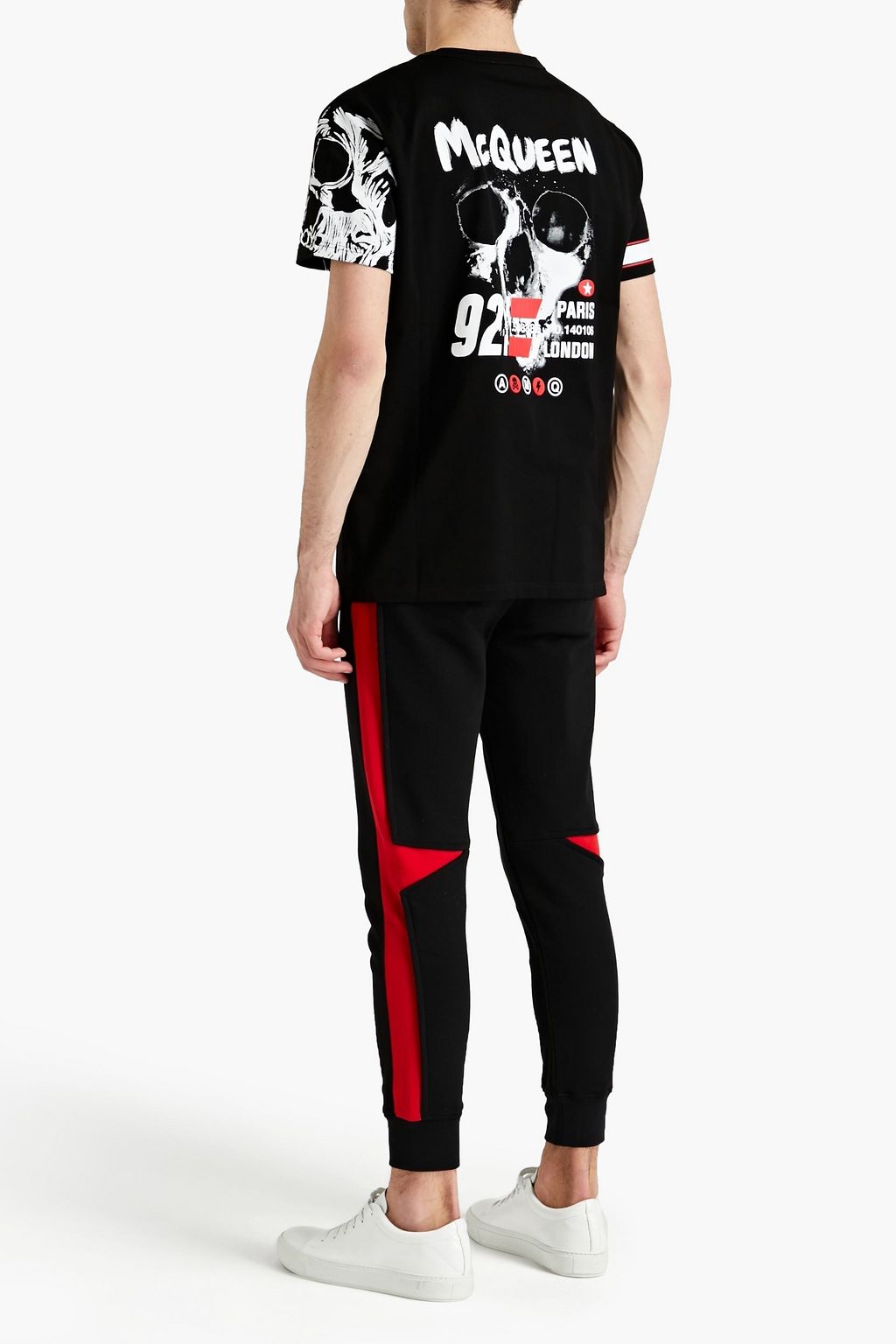 MCQUEEN Printed cotton-jersey T-shirt