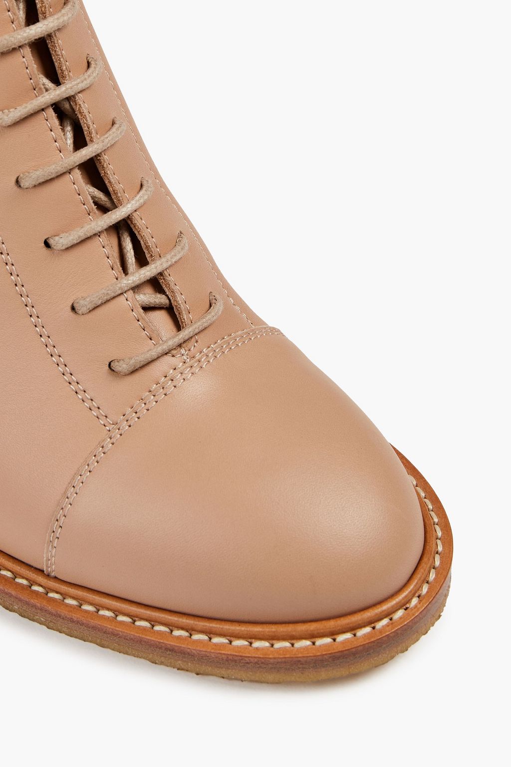 GABRIELA HEARST Pat lace-up leather boots