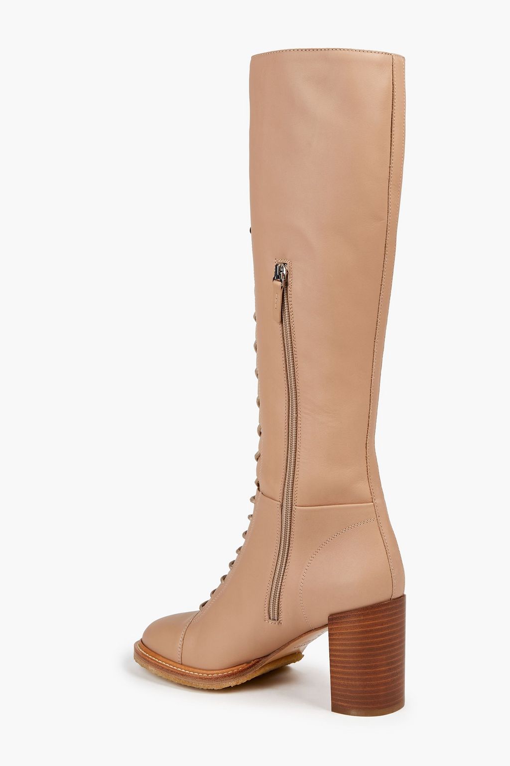 GABRIELA HEARST Pat lace-up leather boots