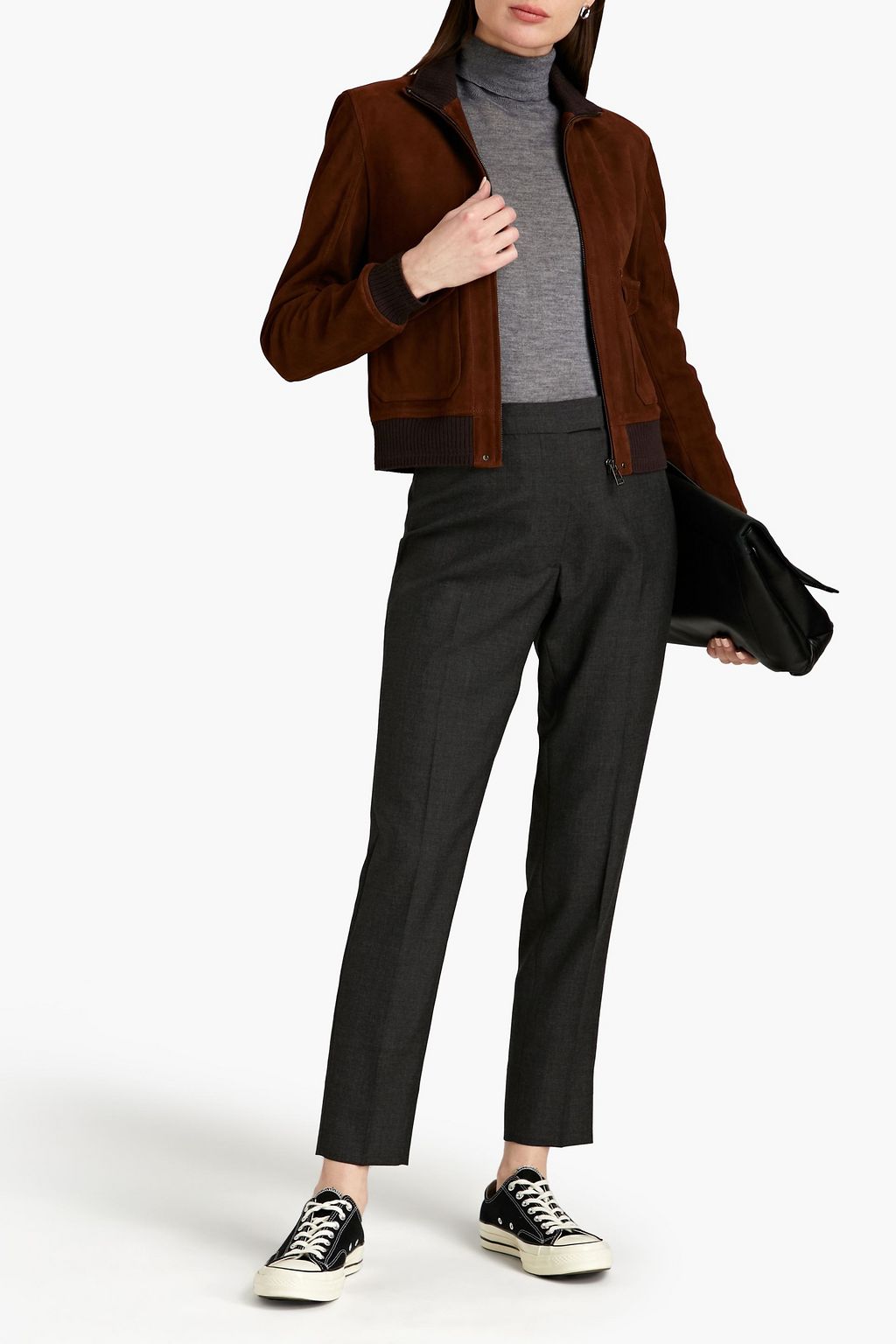OFFICINE GÉNÉRALE Zoe wool-crepe tapered pants