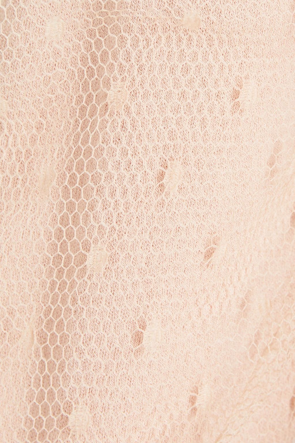 REDVALENTINO Point d'esprit-paneled stretch-knit sweater