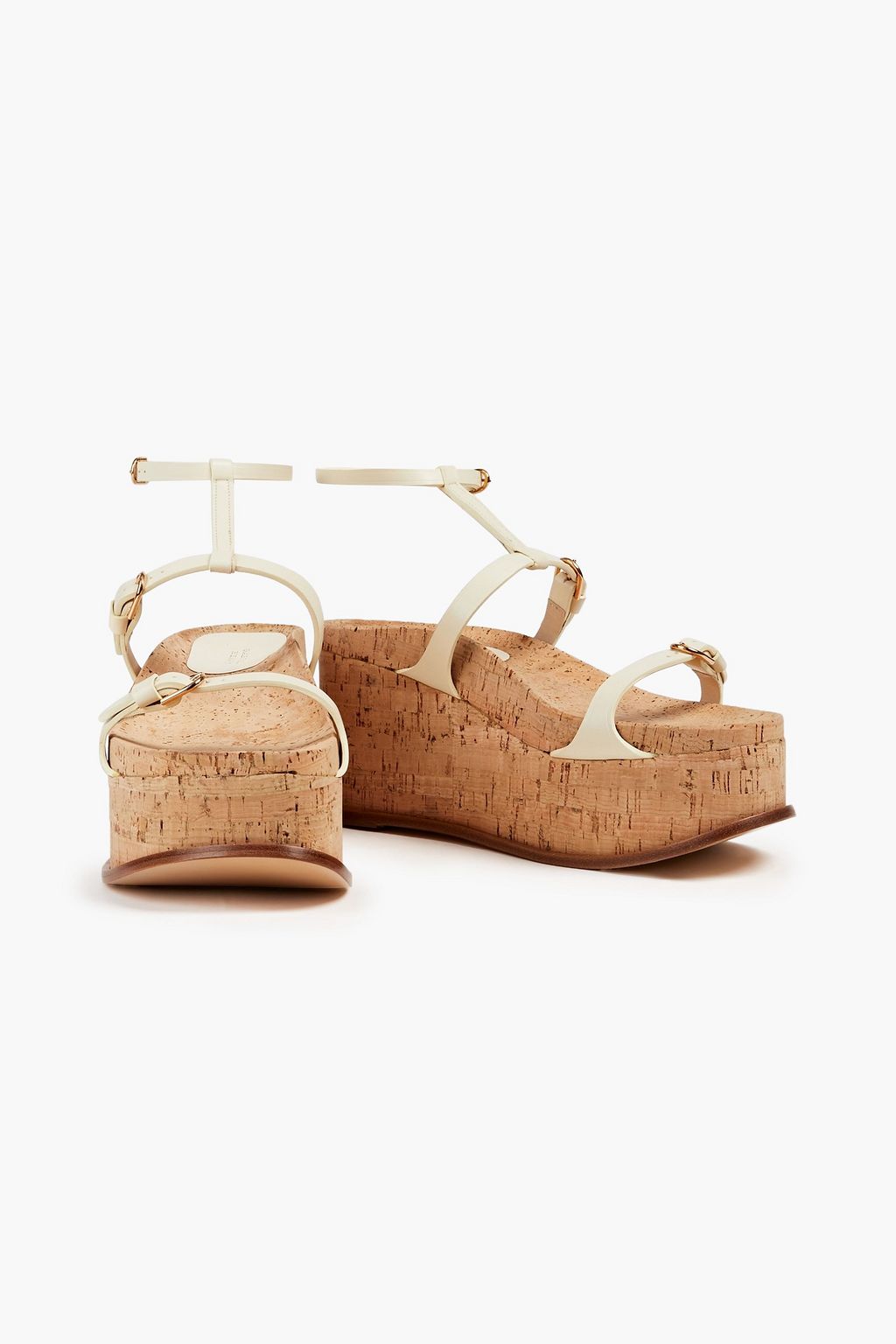 GABRIELA HEARST Torque leather wedge sandals