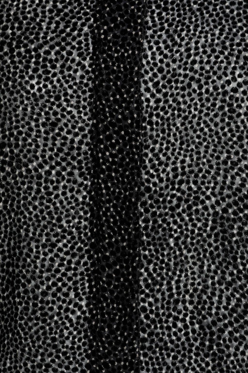 OFFICINE GÉNÉRALE Theodora devoré-velvet shirt
