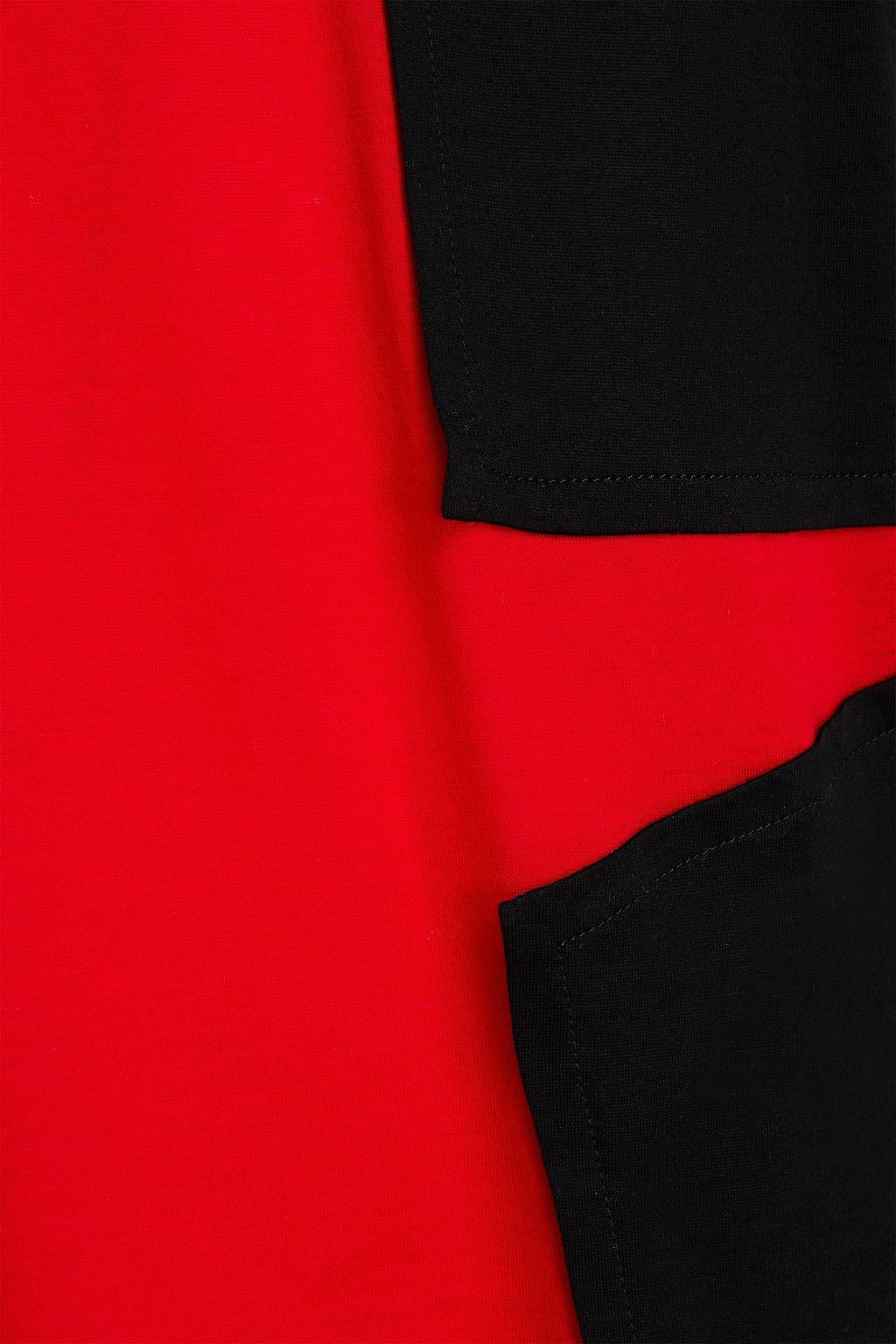 MCQUEEN Two-tone cotton-jersey polo shirt