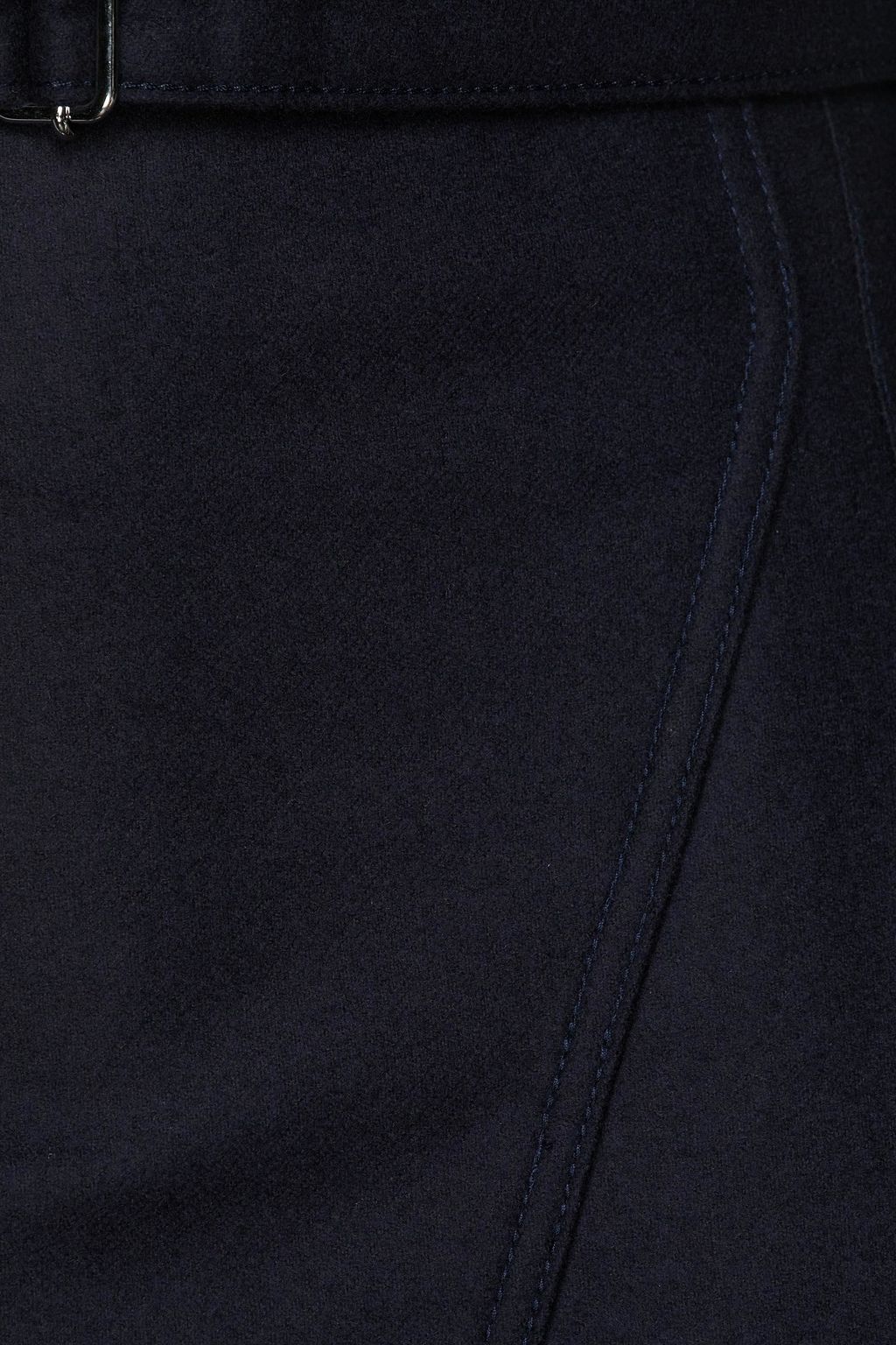 OFFICINE GÉNÉRALE Charlotte wrap-effect belted wool-felt skirt
