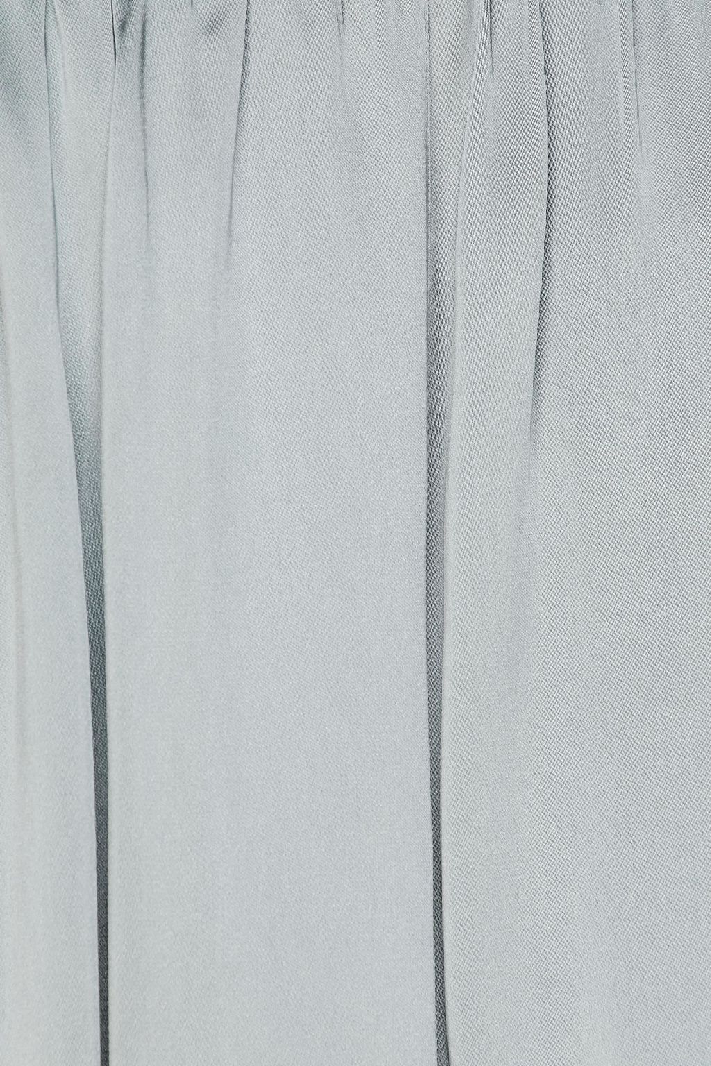 OFFICINE GÉNÉRALE Marjane pleated satin-crepe skirt