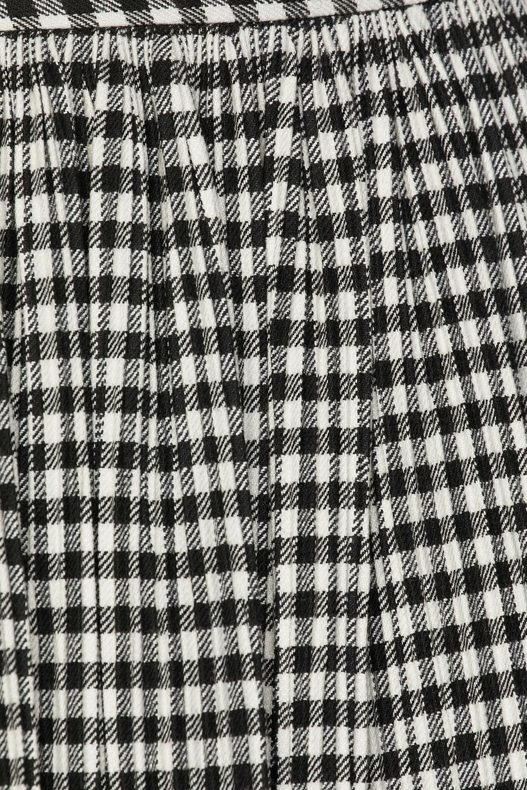 REDVALENTINO تنورة قصيرة من الجاكار بنقشة الجبهام مزينة بكسرات