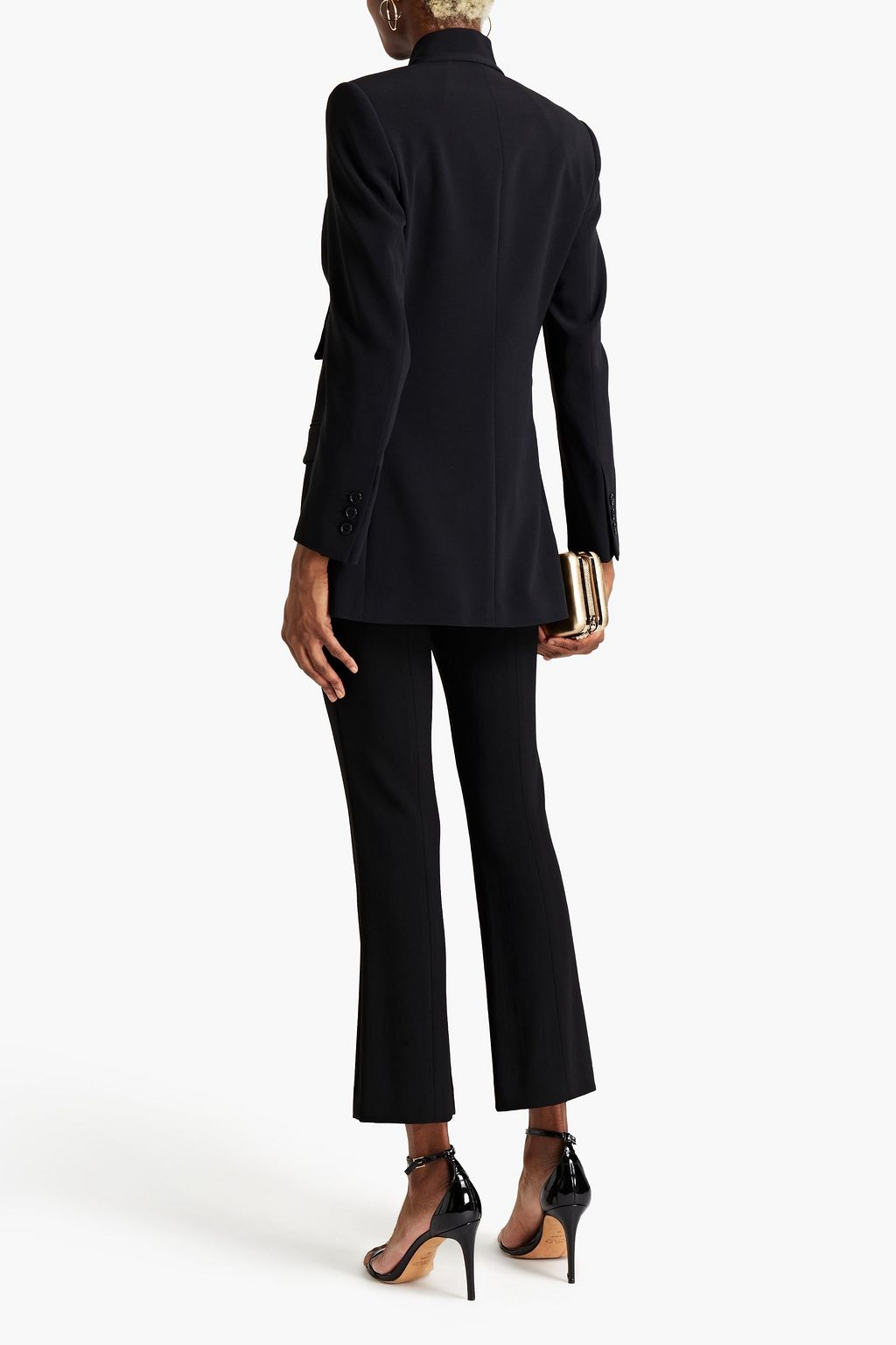 REDVALENTINO Pussy-bow crepe blazer