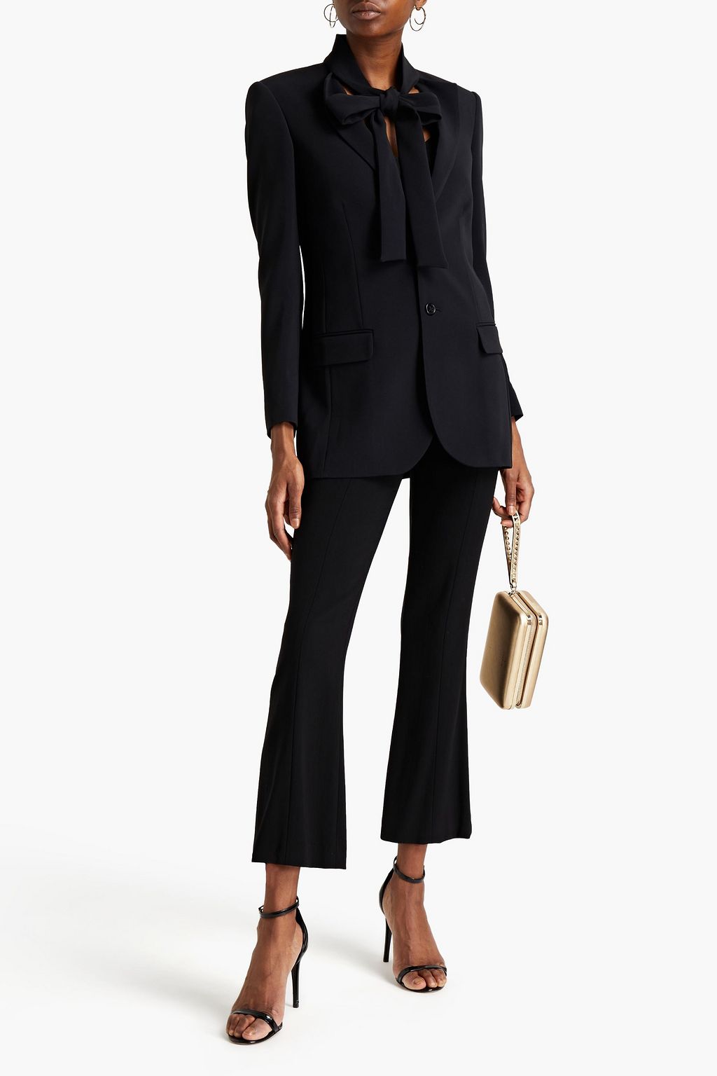 REDVALENTINO Pussy-bow crepe blazer