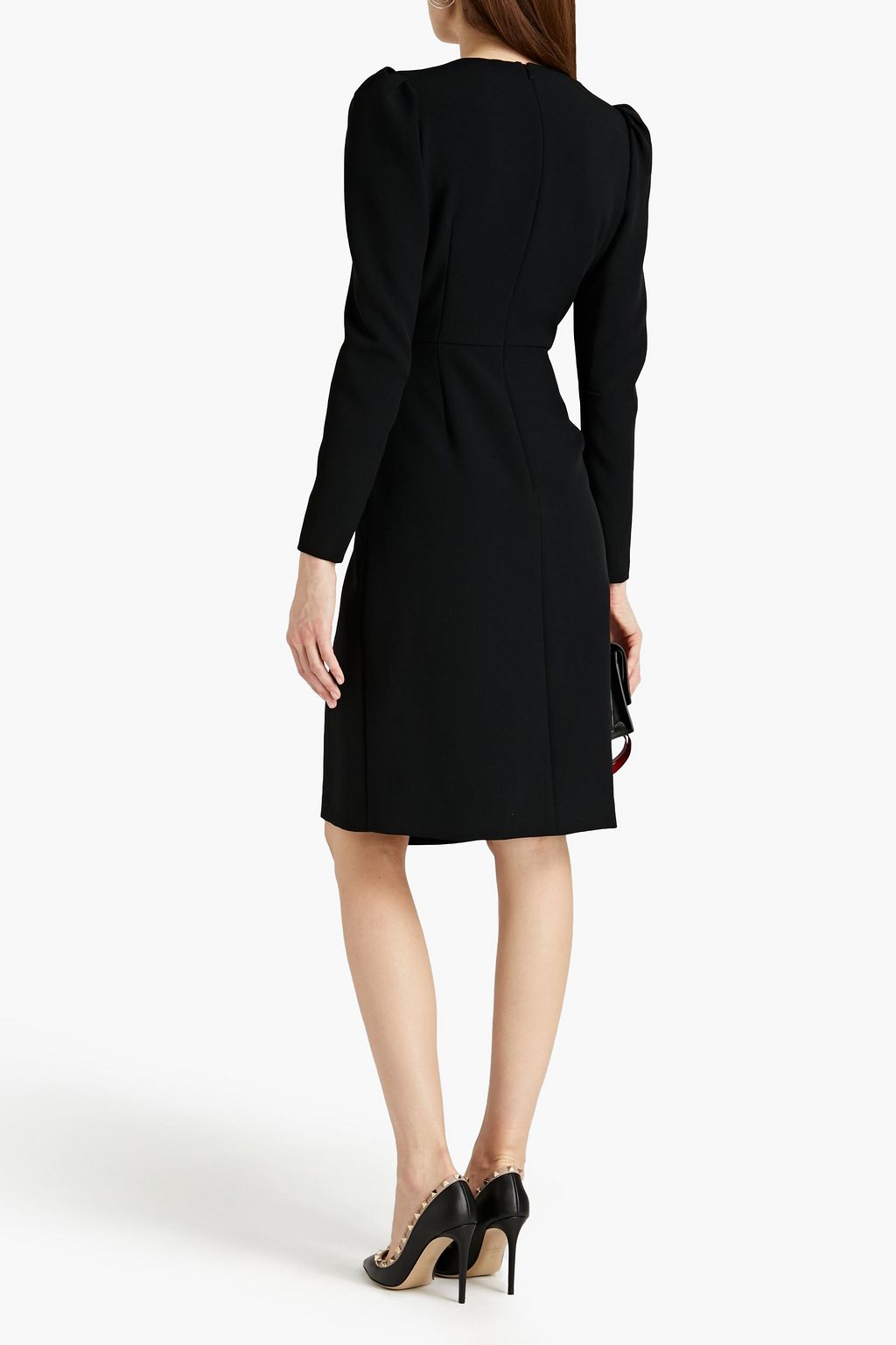 REDVALENTINO Wrap-effect crepe dress