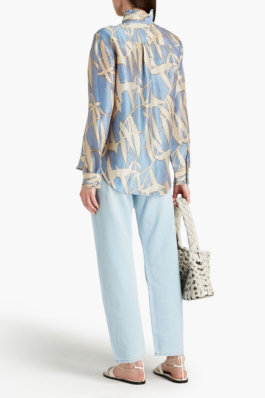 OFFICINE GÉNÉRALE Melody printed silk top