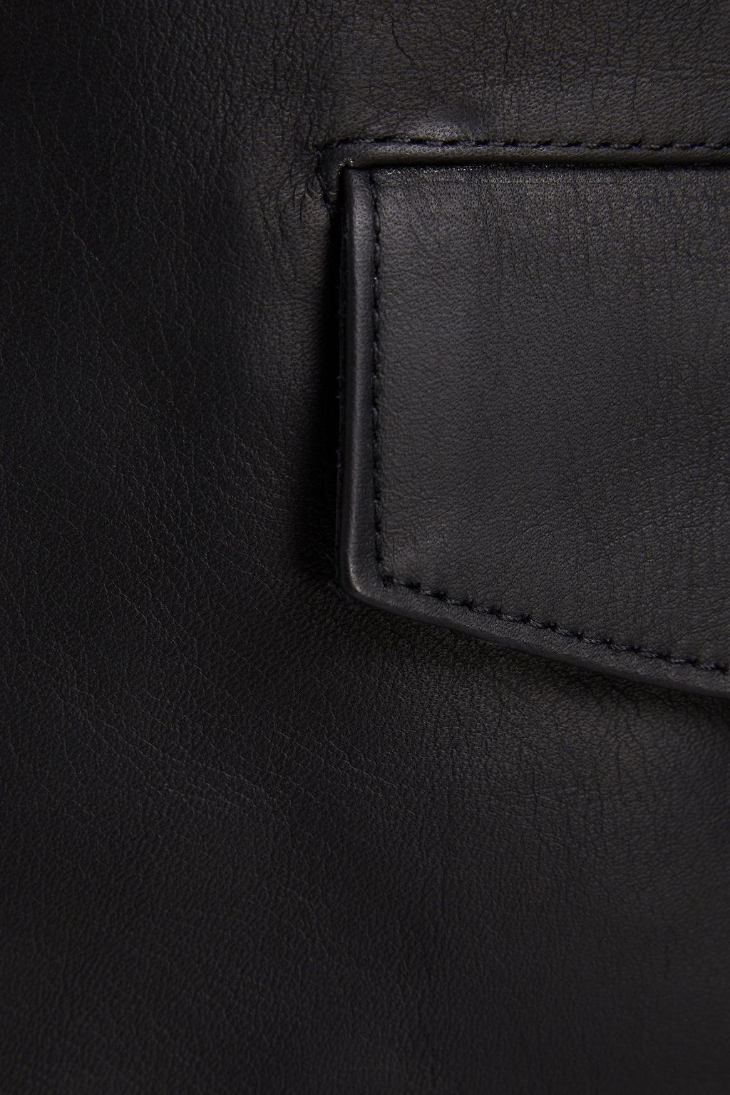 SANDRO Leather biker jacket