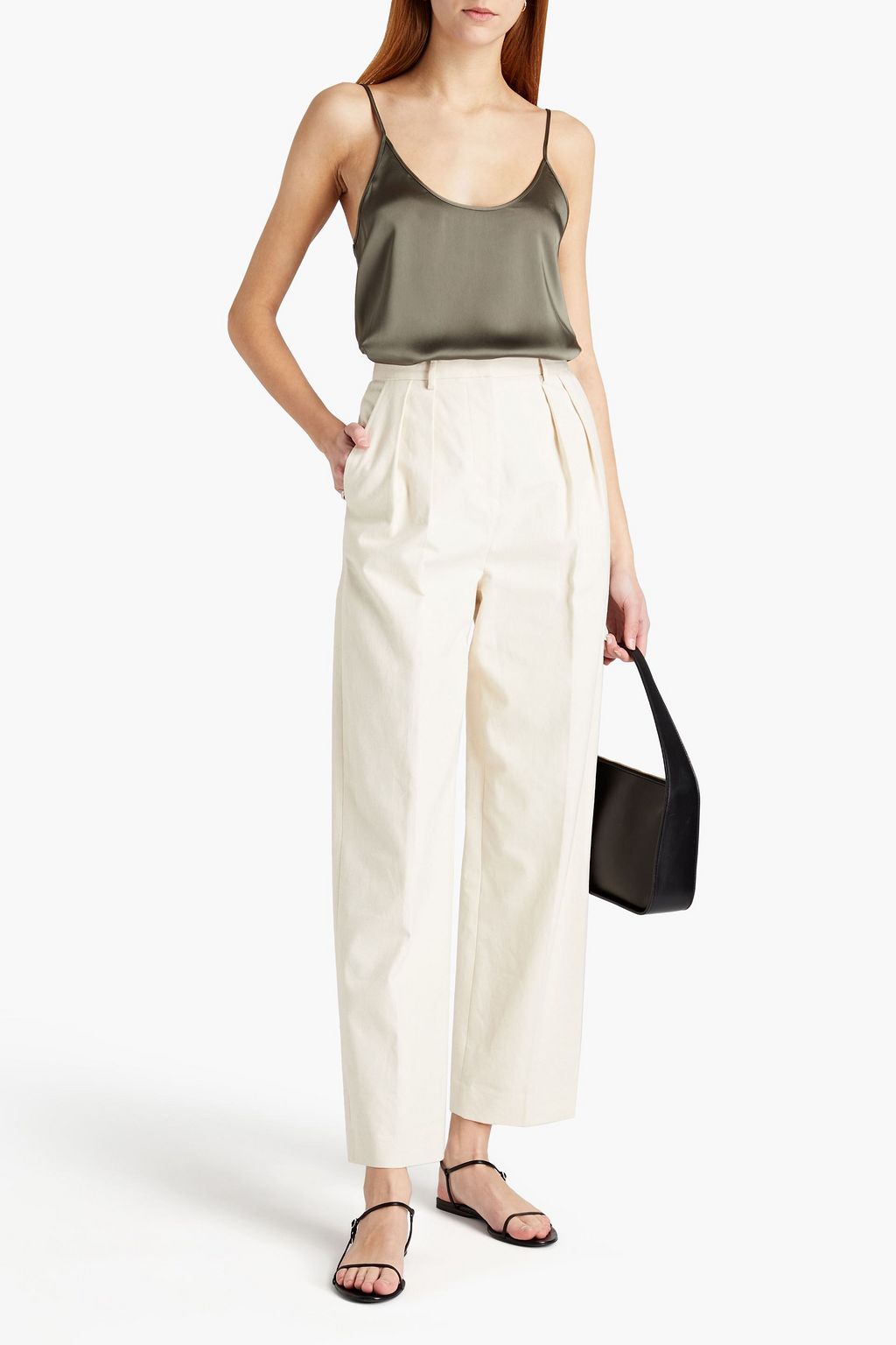 OFFICINE GÉNÉRALE Emmie satin-crepe top